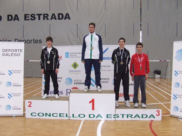 Podio masculino no campionato galego sub-17. A Estrada. 30.04.11. 